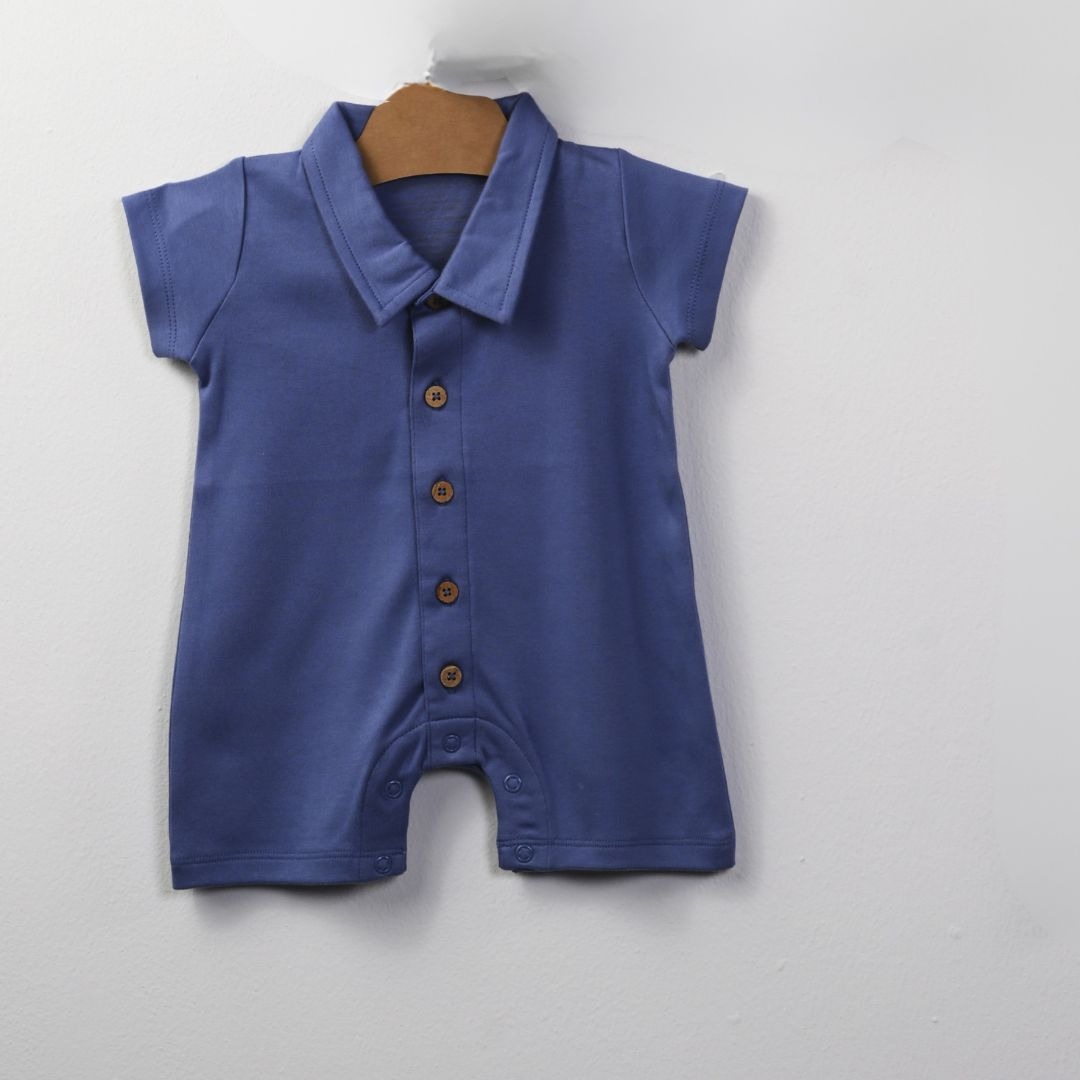Half Sleeve Cuddle Rompers For Girls